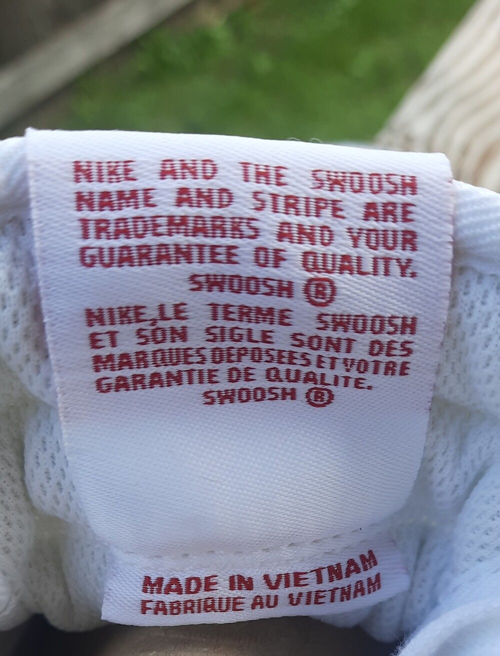 Nike Air Force 1 Mens Low — White with Red Swoosh Size 12 - Picture 8 of 10